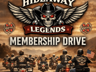 Hideaway Legends Membership Drive – Join Now & Ride With&nbsp;Us!